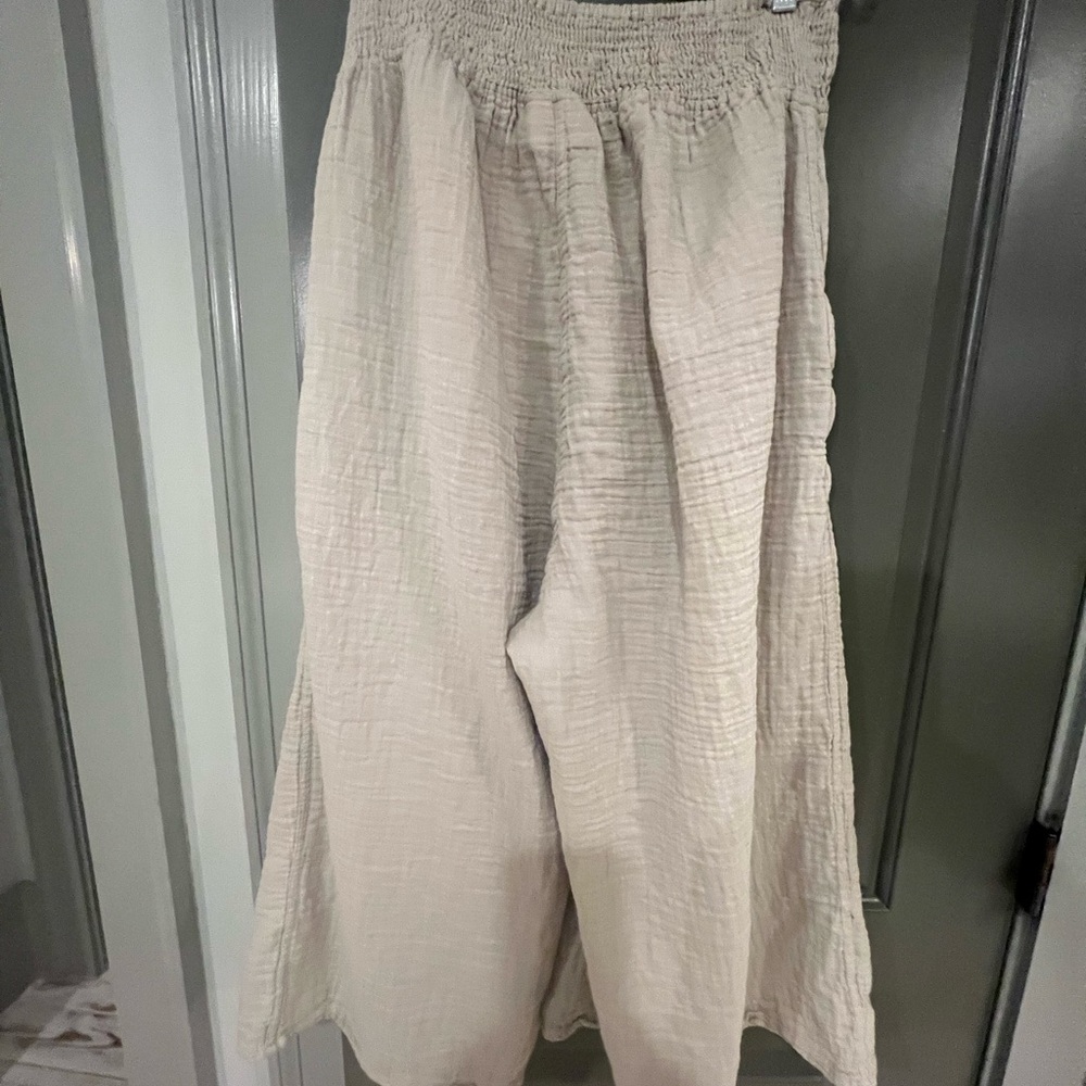 Paper Lace Gauze Palazzo Pants - Picture 5 of 6